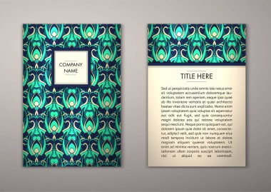 Flyer şablonu ile soyut süsleme