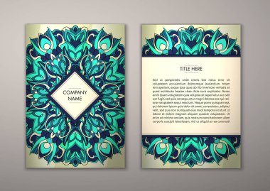 Flyer şablonu ile soyut süsleme