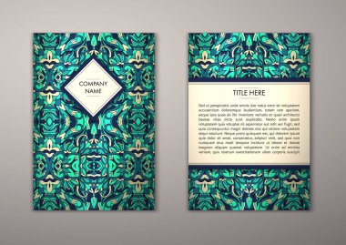 Flyer şablonu ile soyut süsleme