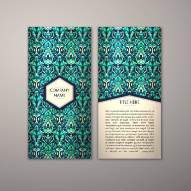 Flyer şablonu ile soyut süsleme