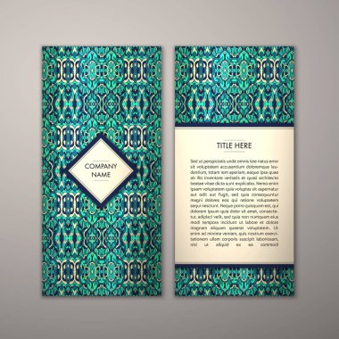 Flyer şablonu ile soyut süsleme