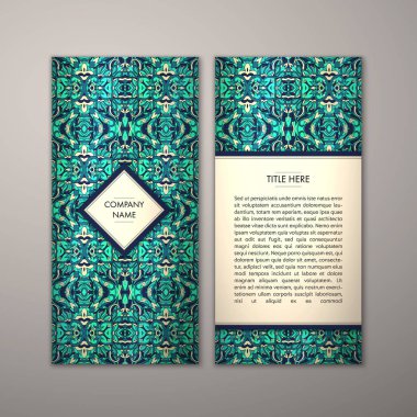 Flyer şablonu ile soyut süsleme