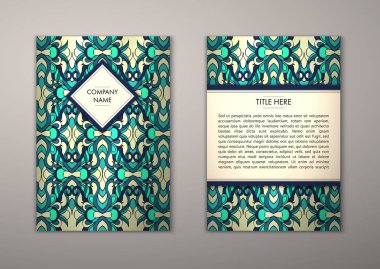 Flyer şablonu ile soyut süsleme