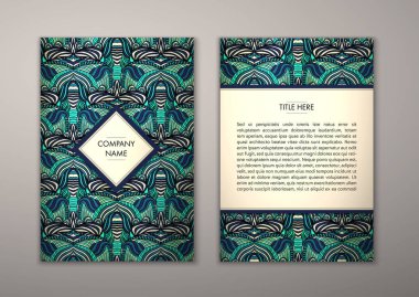 Flyer şablonu ile soyut süsleme