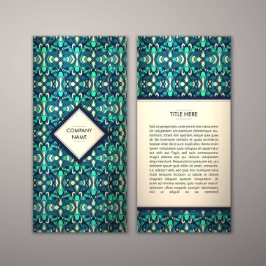 Flyer şablonu ile soyut süsleme