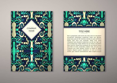 Flyer şablonu ile soyut süsleme