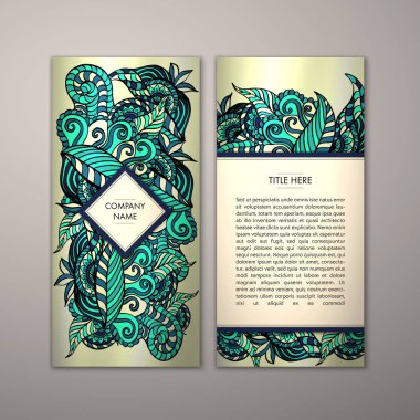 Flyer şablonu ile soyut süsleme