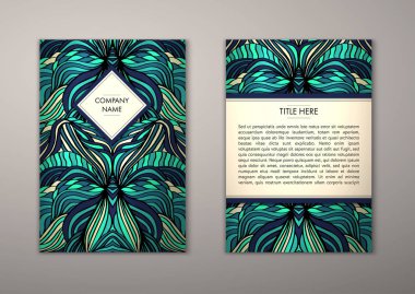 Flyer şablonu ile soyut süsleme