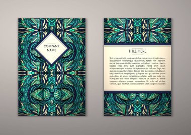 Flyer şablonu ile soyut süsleme