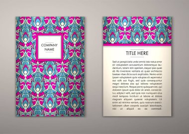 Flyer şablonu ile soyut süsleme