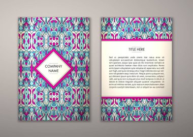 Flyer şablonu ile soyut süsleme