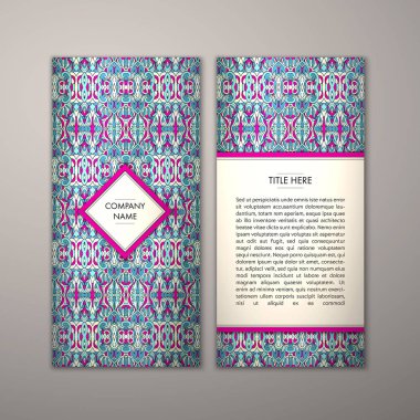 Flyer şablonu ile soyut süsleme