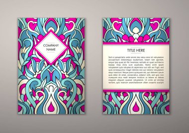 Flyer şablonu ile soyut süsleme