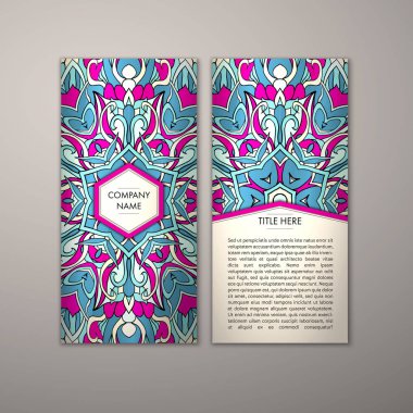 Flyer şablonu ile soyut süsleme