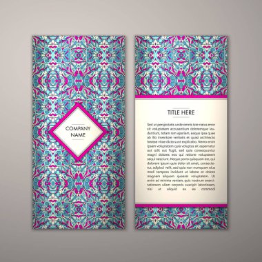 Flyer şablonu ile soyut süsleme