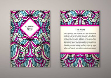 Flyer şablonu ile soyut süsleme