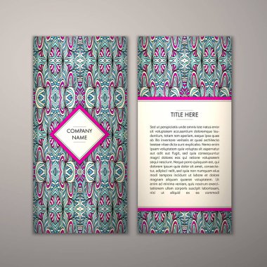 Flyer şablonu ile soyut süsleme