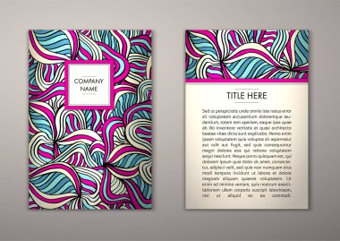 Flyer şablonu ile soyut süsleme