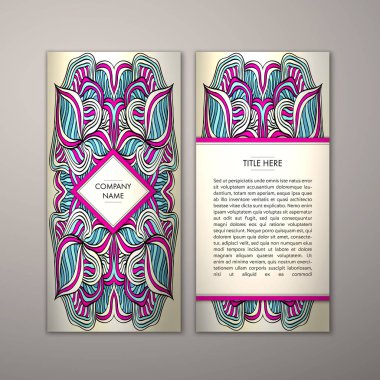 Flyer şablonu ile soyut süsleme