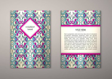 Flyer şablonu ile soyut süsleme