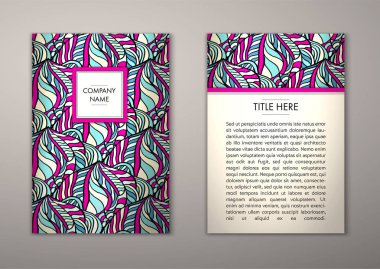 Flyer şablonu ile soyut süsleme