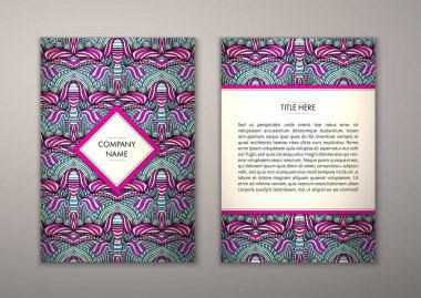 Flyer şablonu ile soyut süsleme