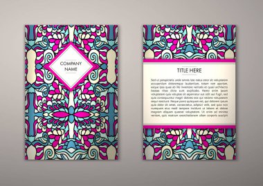 Flyer şablonu ile soyut süsleme