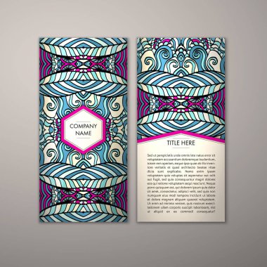 Flyer şablonu ile soyut süsleme