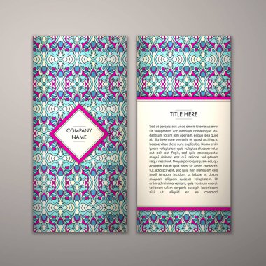 Flyer şablonu ile soyut süsleme