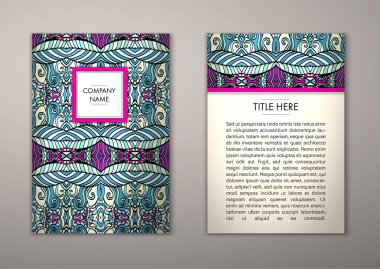 Flyer şablonu ile soyut süsleme