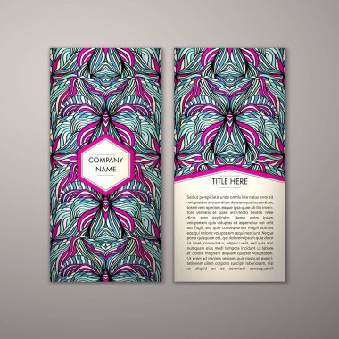 Flyer şablonu ile soyut süsleme