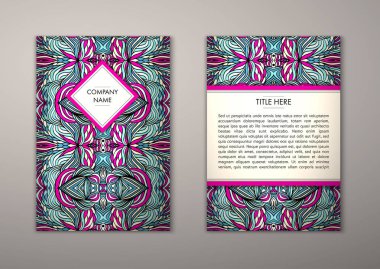 Flyer şablonu ile soyut süsleme