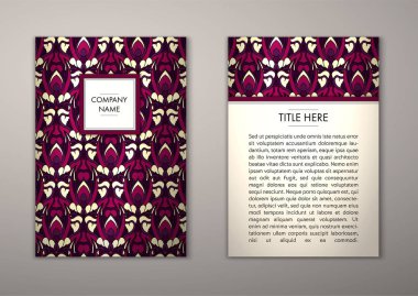 Flyer şablonu ile soyut süsleme