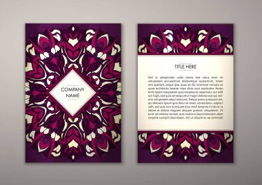 Flyer şablonu ile soyut süsleme