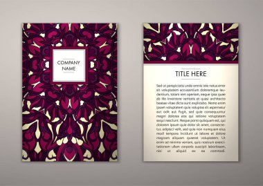 Flyer şablonu ile soyut süsleme