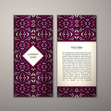 Flyer şablonu ile soyut süsleme