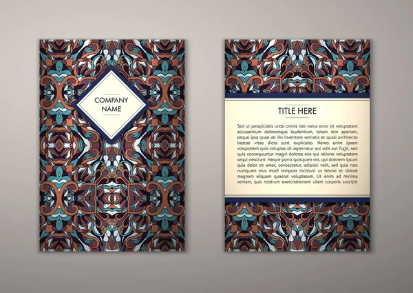 Flyer şablonu ile soyut süsleme