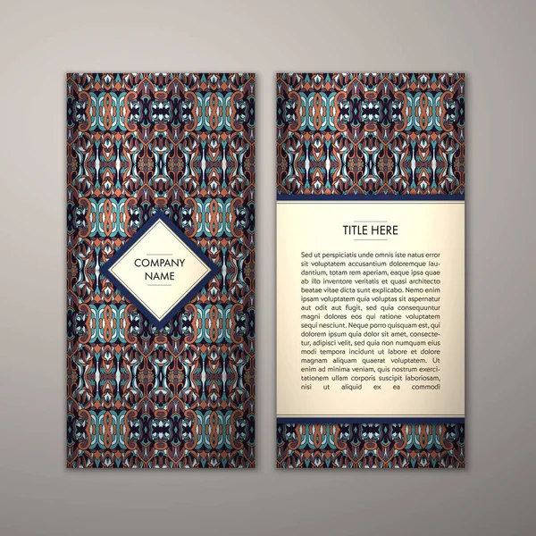 Flyer şablonu ile soyut süsleme