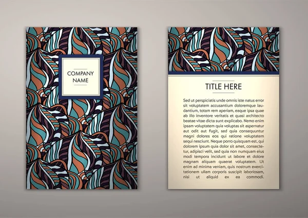 Flyer şablonu ile soyut süsleme