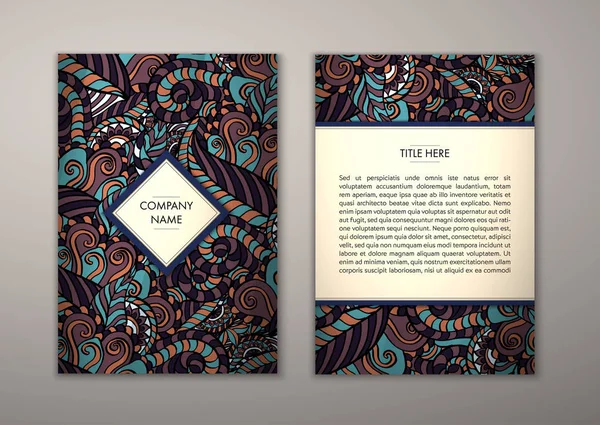 Flyer şablonu ile soyut süsleme