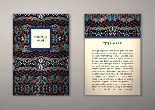 Flyer şablonu ile soyut süsleme