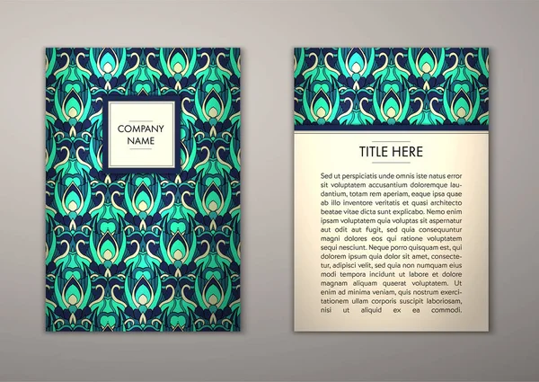 Flyer şablonu ile soyut süsleme