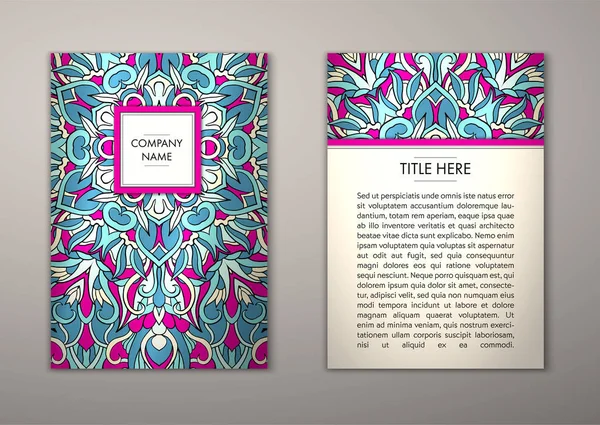 Flyer şablonu ile soyut süsleme