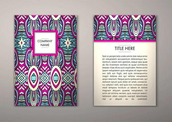 Flyer şablonu ile soyut süsleme