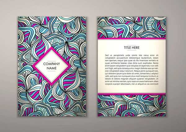 Flyer şablonu ile soyut süsleme