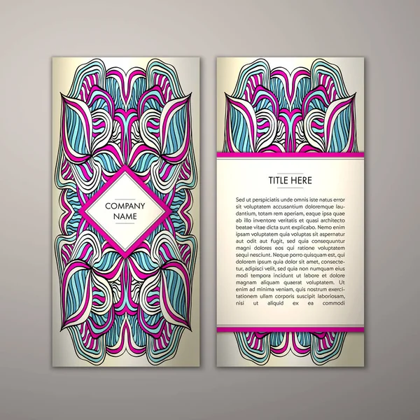 Flyer şablonu ile soyut süsleme