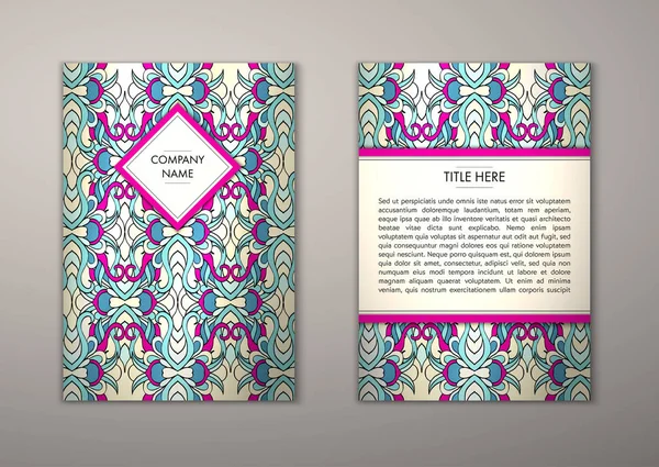 Flyer şablonu ile soyut süsleme