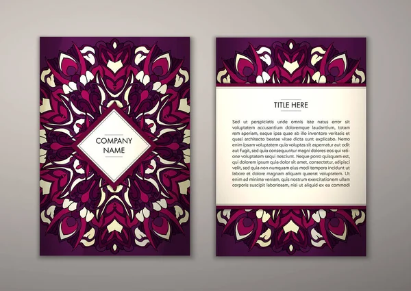 Flyer şablonu ile soyut süsleme