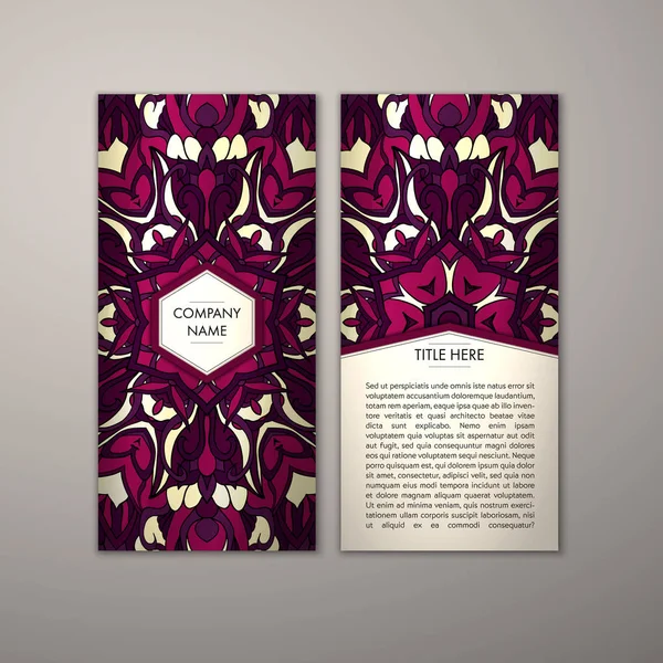 Flyer şablonu ile soyut süsleme