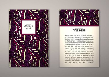 Flyer şablonu ile soyut süsleme